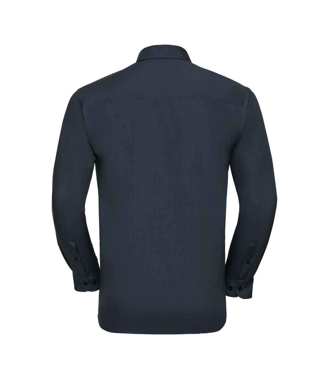 Chemise Classic Homme Bleu Marine Français Russell Collection-2