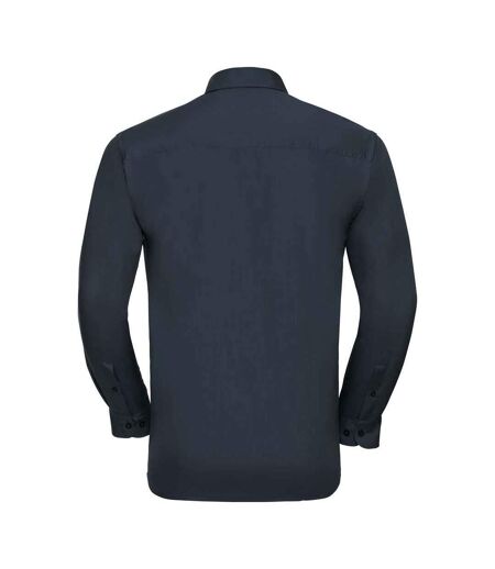Chemise Classic Homme Bleu Marine Français Russell Collection