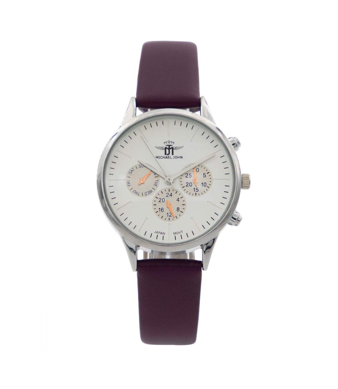 Montre Femme Violet Chrono M. JOHN-1