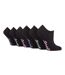 Ladies 6 Pack Bamboo No Show Socks | Invisible Socks with Heel Grip-1