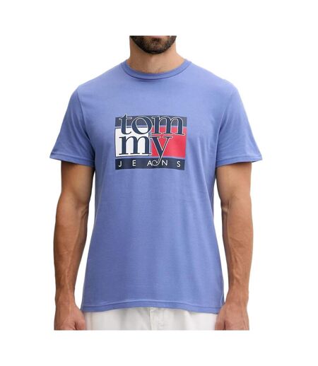 T-shirt bleu homme tommy hilfiger flag