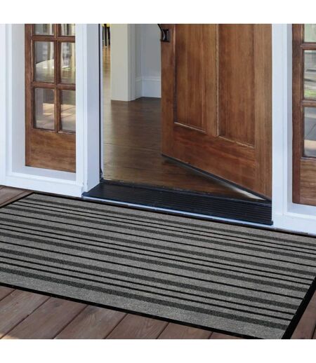 Tapis d'Entrée Anti-Poussière Piano 80x120cm Gris