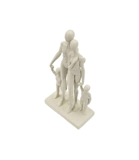 Statuette Déco Famille Stons 30cm Crème