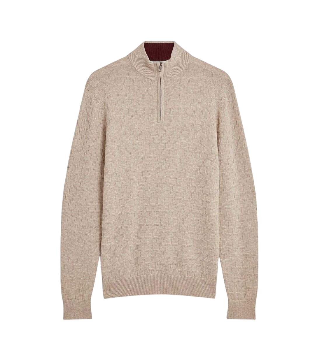 Mens Sweater Top Natural Ted Baker-2