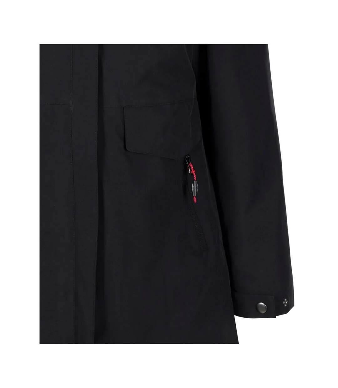Womens/ladies Modesty Tp75 Waterproof Jacket Black Trespass-3