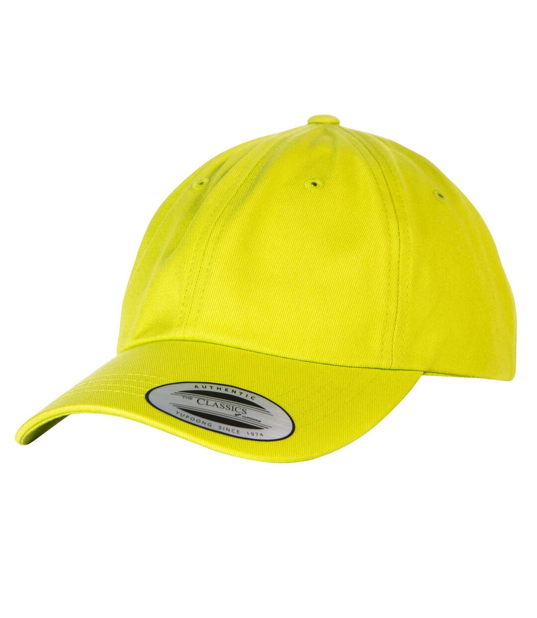 Casquette baseball adulte unisexe vert citron Yupoong