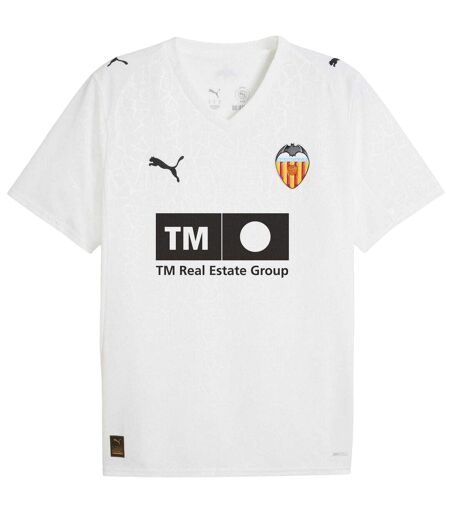 Maillot Domicile Motif/style Puma 25/26 Homme Blanc Valencia CF