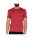 T-shirt rouge homme tommy hilfiger tjm x slim jaspe - l-1