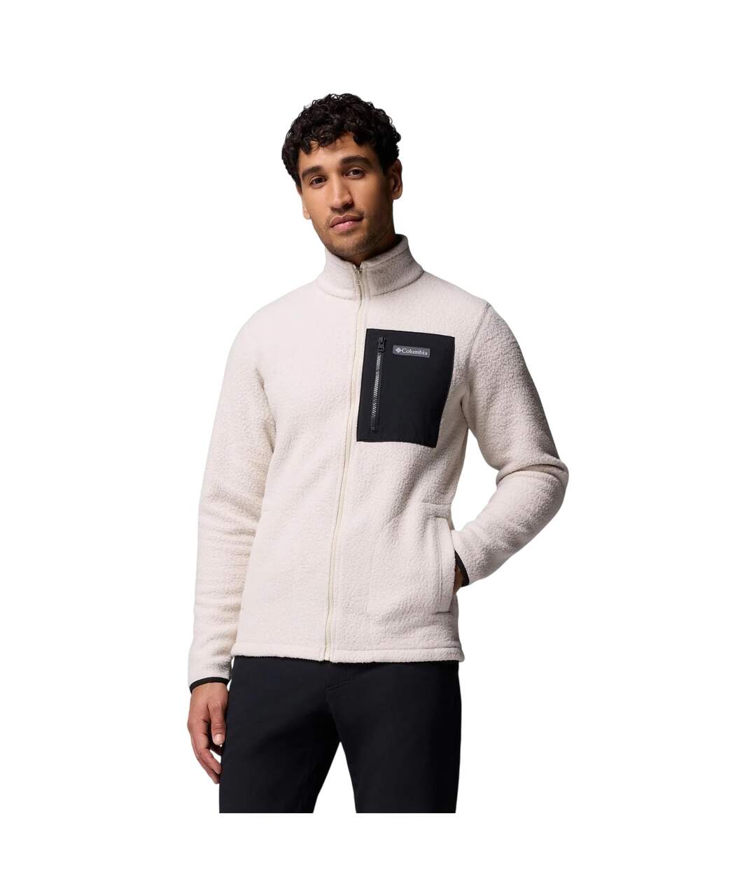 Mens Jasper Ridge Fleece Jacket Fossil Columbia-2