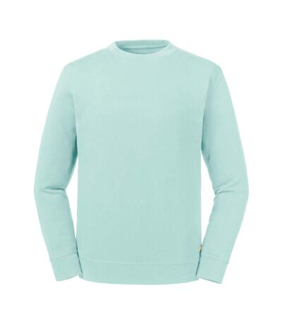 Russell Unisex Adult Reversible Organic Sweatshirt (Aqua Blue)