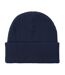 Unisex Adult Ribbed Winter Beanie Navy White Societe Noir-2