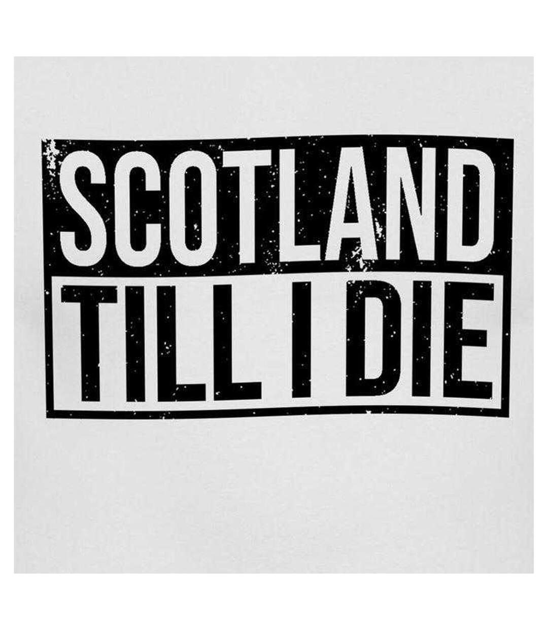 T-shirt  Till Die Homme Blanc Scotland-3
