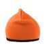Bonnet Orange Vif Noir Result Winter Essentials-1