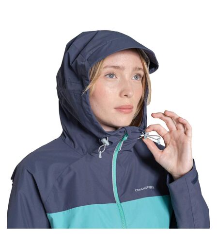 Veste Imperméable À Capuche Vanth Femme Turquoise Anthracite Craghoppers