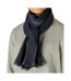 Unisex Adult Striped Twill Scarf One Size Marine Spasso-2
