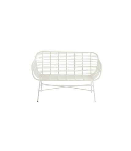 Banc de Jardin Design Celeste 128cm Blanc