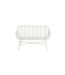 Banc de Jardin Design Celeste 128cm Blanc