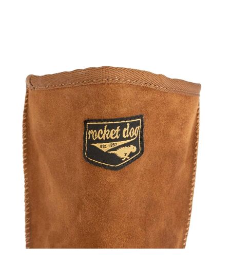 Womens/ladies sugar daddy suede winter boots chestnut Rocket Dog