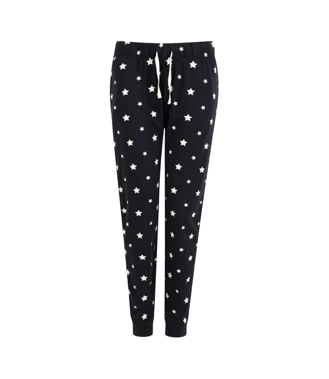 Bas De Pyjama Femme Bleu Marine Blanc SF Women-2