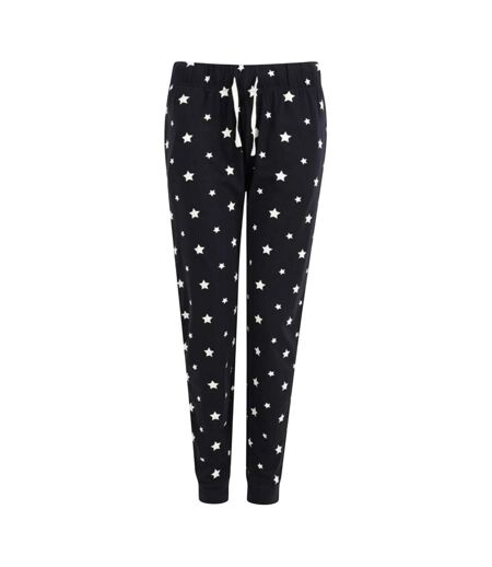 Bas De Pyjama Femme Bleu Marine Blanc SF Women