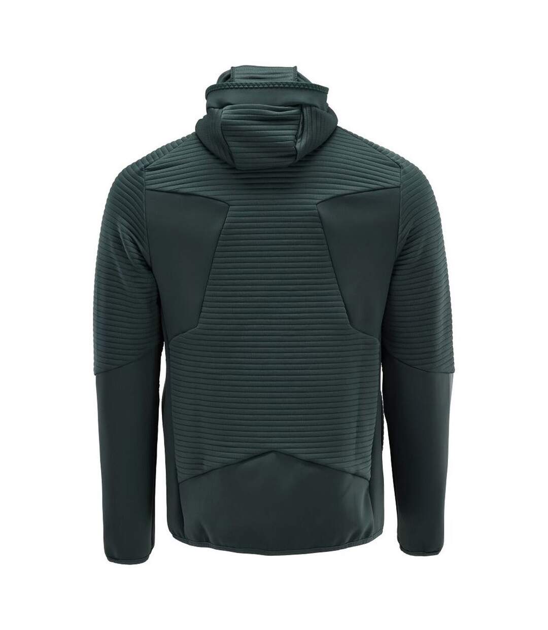 Mens Customised Hooded Fleece Jacket Forest Green Mascot-2