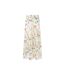 Womens/ladies Floral Pattern A-line Maxi Skirt White Multicoloured French Connection-2