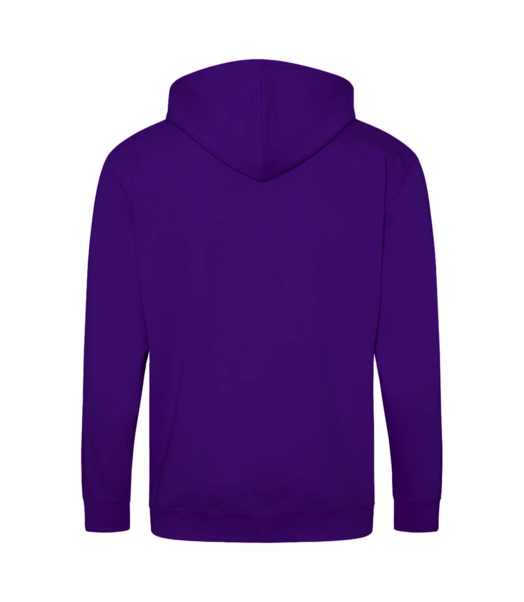 Sweatshirt à capuche et fermeture zippée homme pourpre Awdis