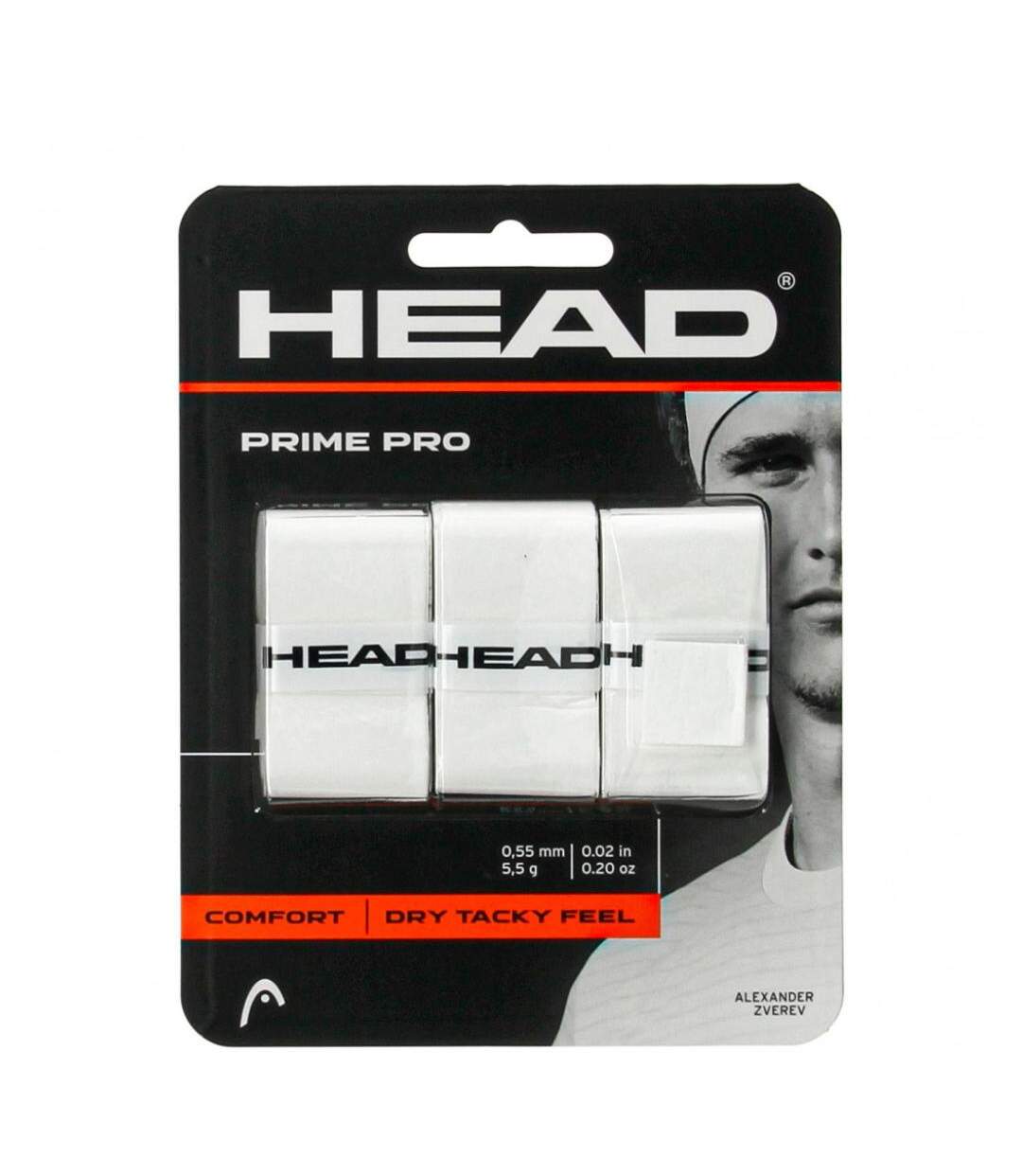 X3 surgrip de tennis blanc head prime pro - taille unique-1