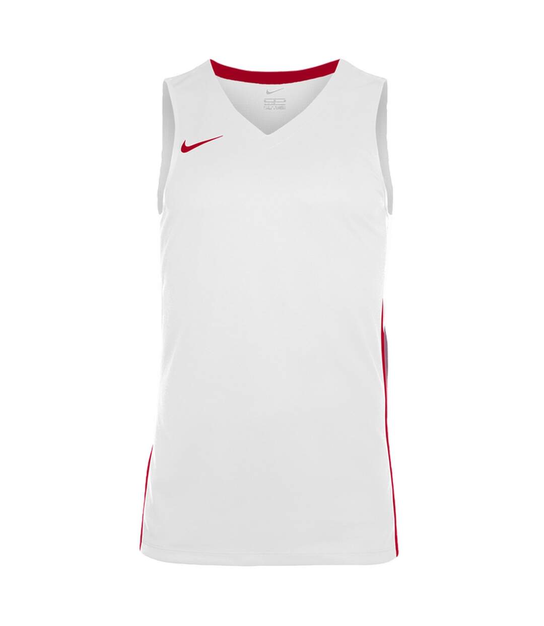 Mens Team V Neck Basketball Jersey White Uni Red Nike-1