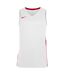 Mens Team V Neck Basketball Jersey White Uni Red Nike-1