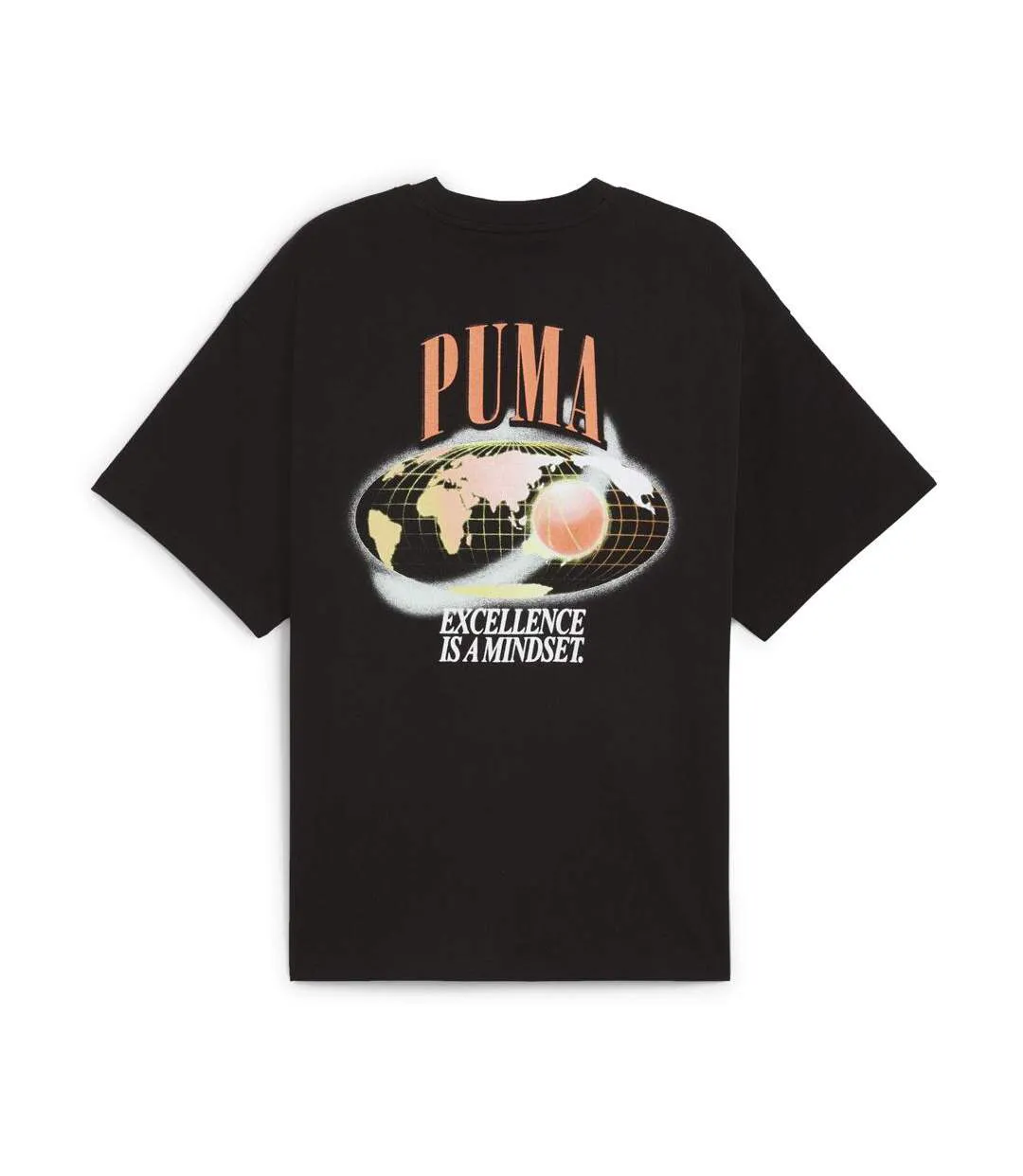 T-Shirt noir homme puma hoop-2