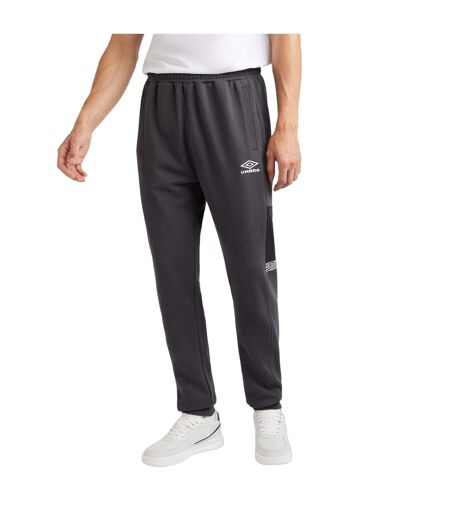Umbro Mens Sports Style Club Sweatpants (Woodland Grey/Black)