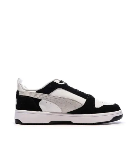 Baskets blanches/noires/grises femme puma caven 2.0