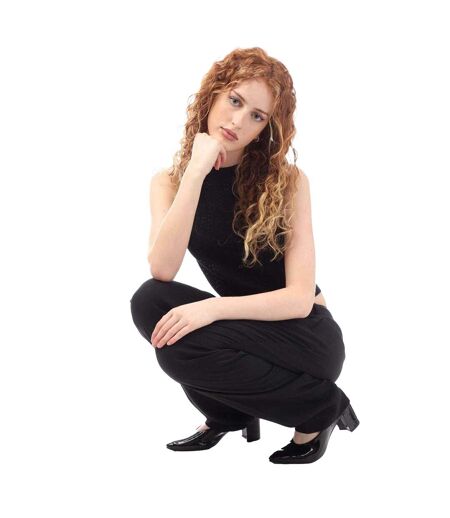 Haut Motif/style Crochet Fassie Femme Noir Boss