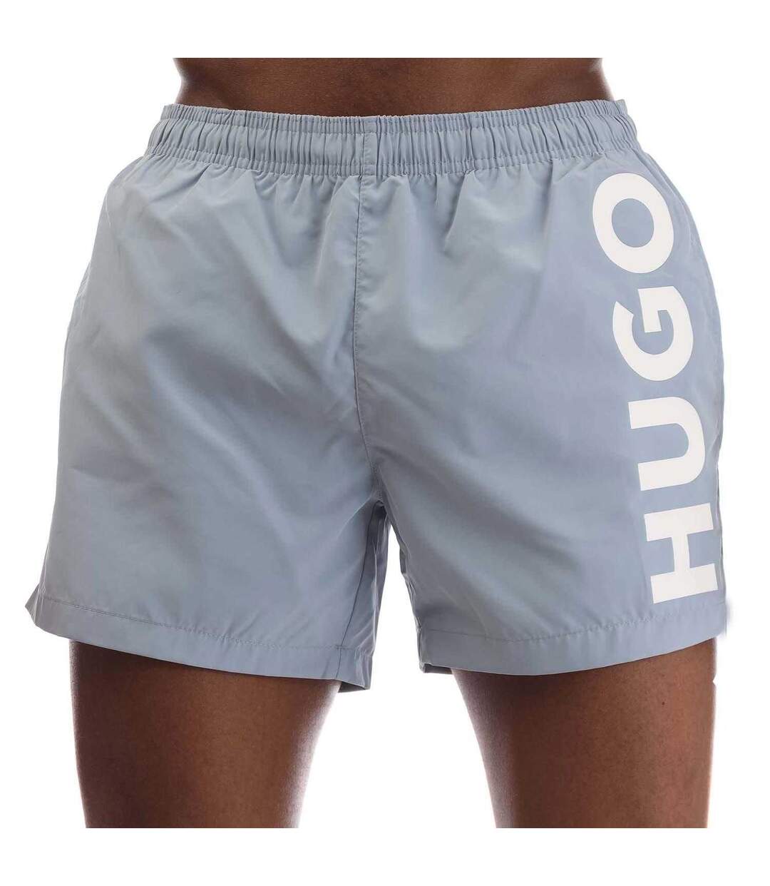 Short De Bain Style Logo Abas Homme Bleu Hugo-1