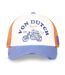 Casquette trucker avec filet effet usé avec print Crew Racing Vondutch-2