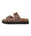 Sandales Motif/style Léopard Femme Beige Noir Biba-2
