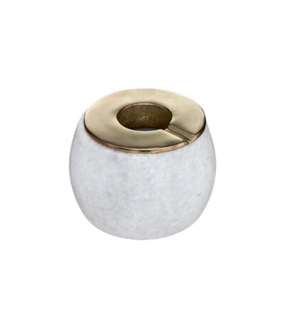 Cendrier Rond en Marbre Edi 12cm Blanc