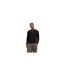 Mens Emil Knitted Quarter Zip Polo Shirt Black Jack And Jones-1