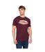 T-shirt Hellmere Homme Rhum Raisin Crosshatch-1