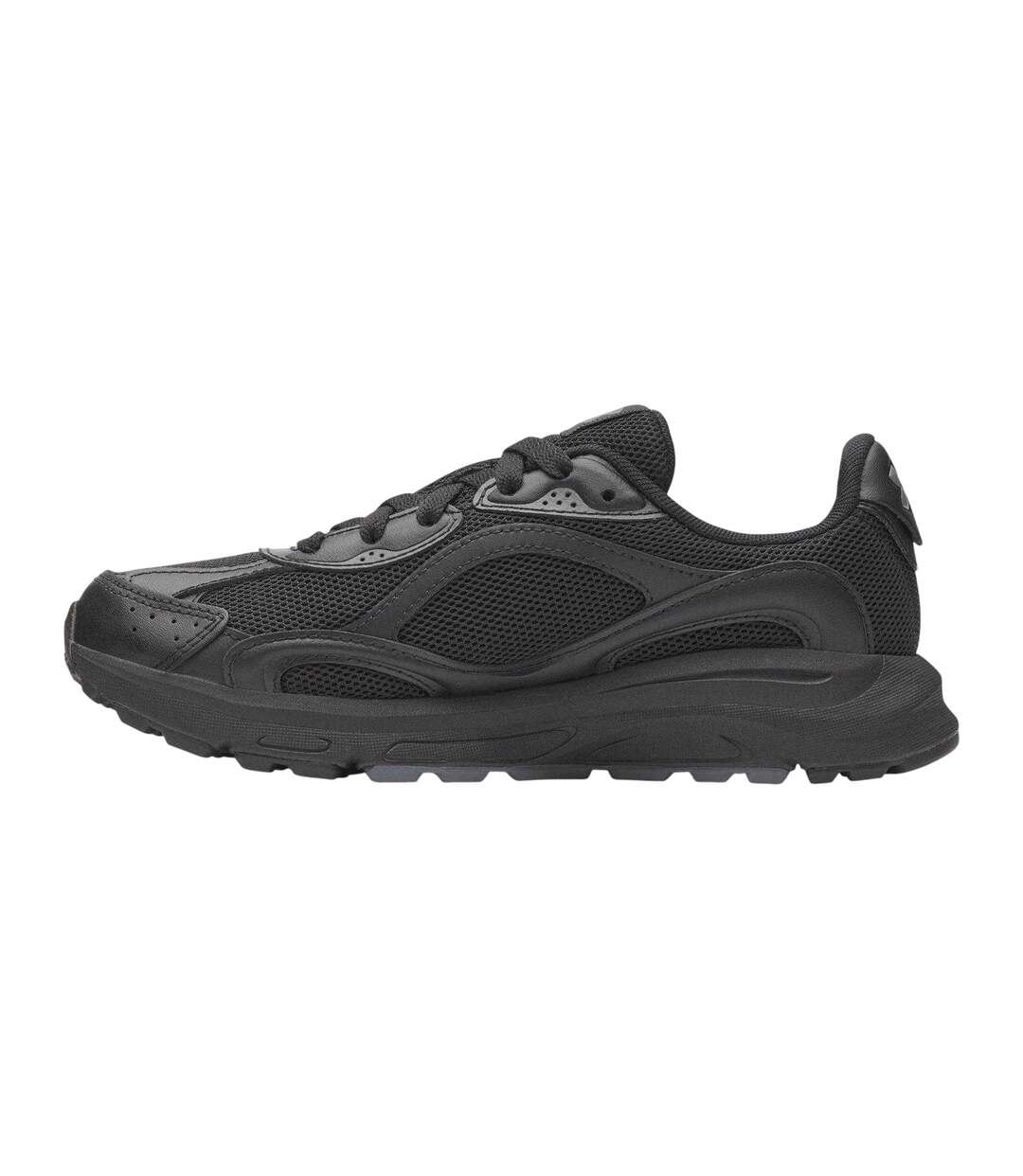 Womens/ladies Tech Trainers Triple Black Under Armour-2