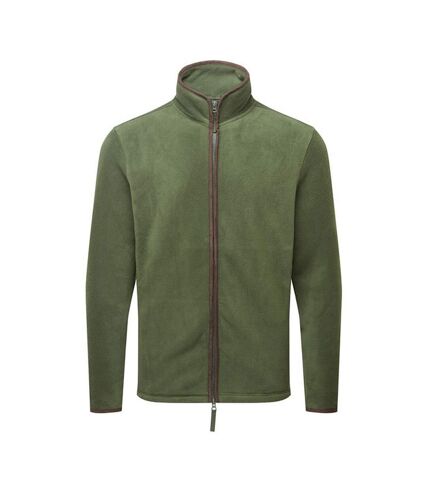 Premier Mens Artisan Fleece Jacket (Moss Green/Brown) - UTRW9028
