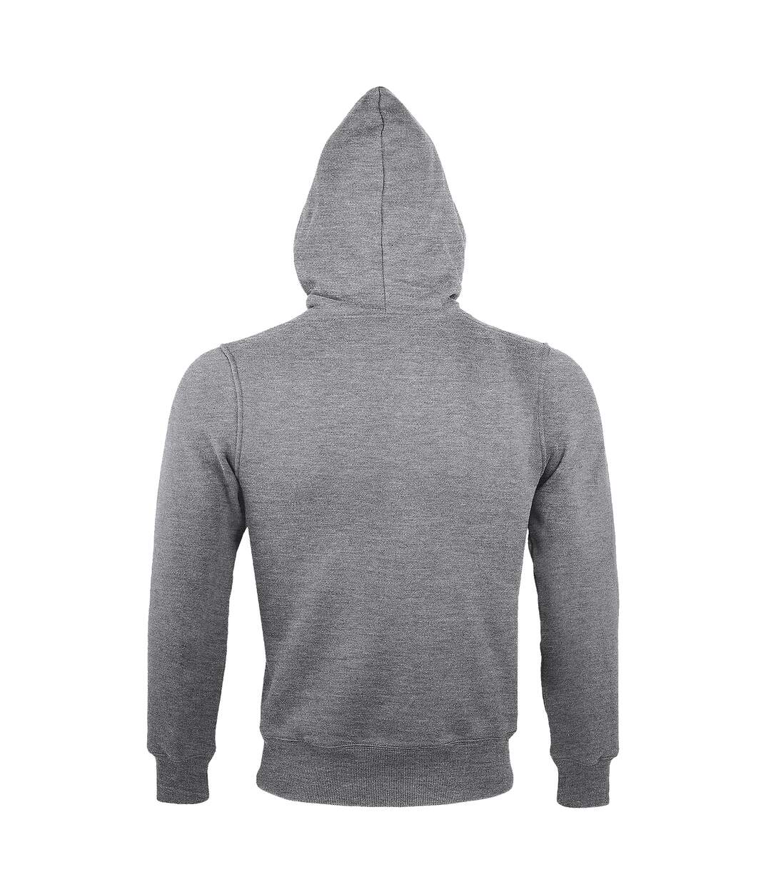 SOLS Sherpa Unisex Zip-Up Hooded Sweatshirt / Hoodie (Gray Marl)