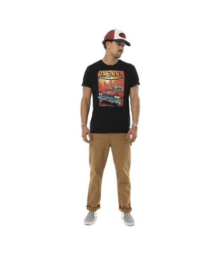 T-shirt homme regular en coton 170gr print devant Flame Vondutch