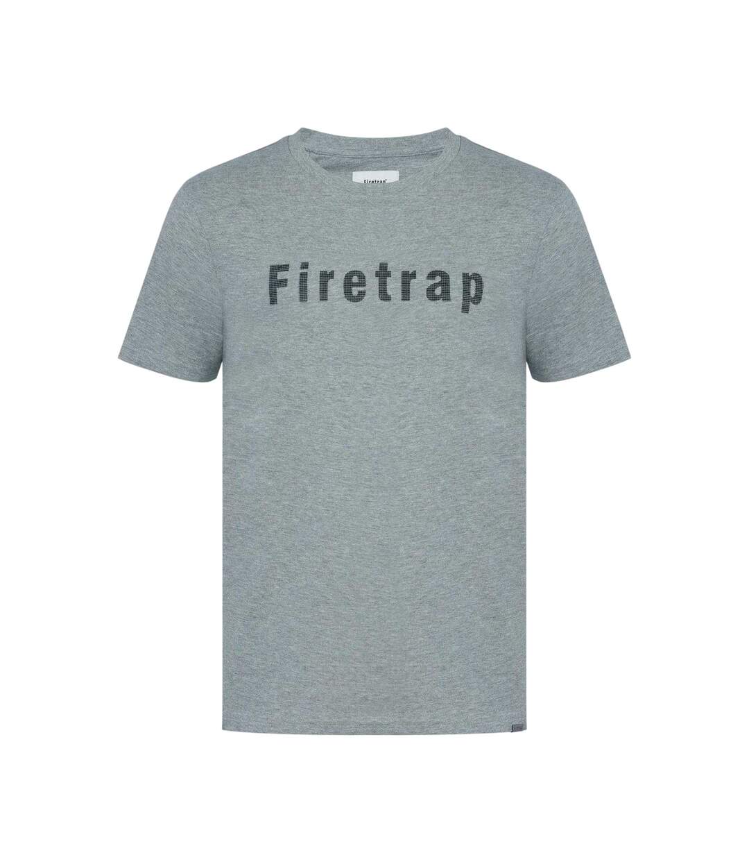 T-shirt Motif/style Logo Homme Gris Foncé Chiné Firetrap-1