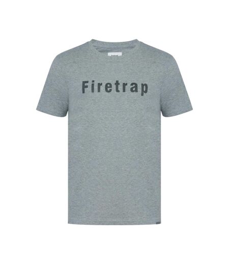 T-shirt Motif/style Logo Homme Gris Foncé Chiné Firetrap