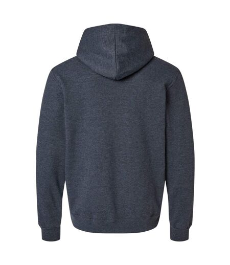 Unisex Adult Eco Premium Hoodie Black Ink Heather Jerzees