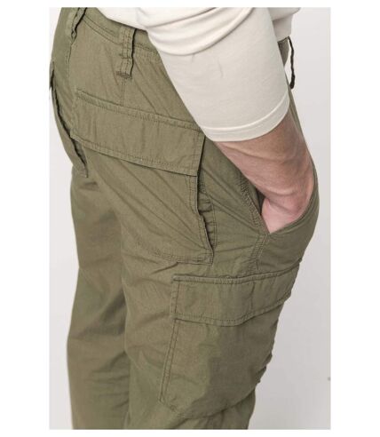 Pantalon léger multipoches pour homme - K745 - vert khaki