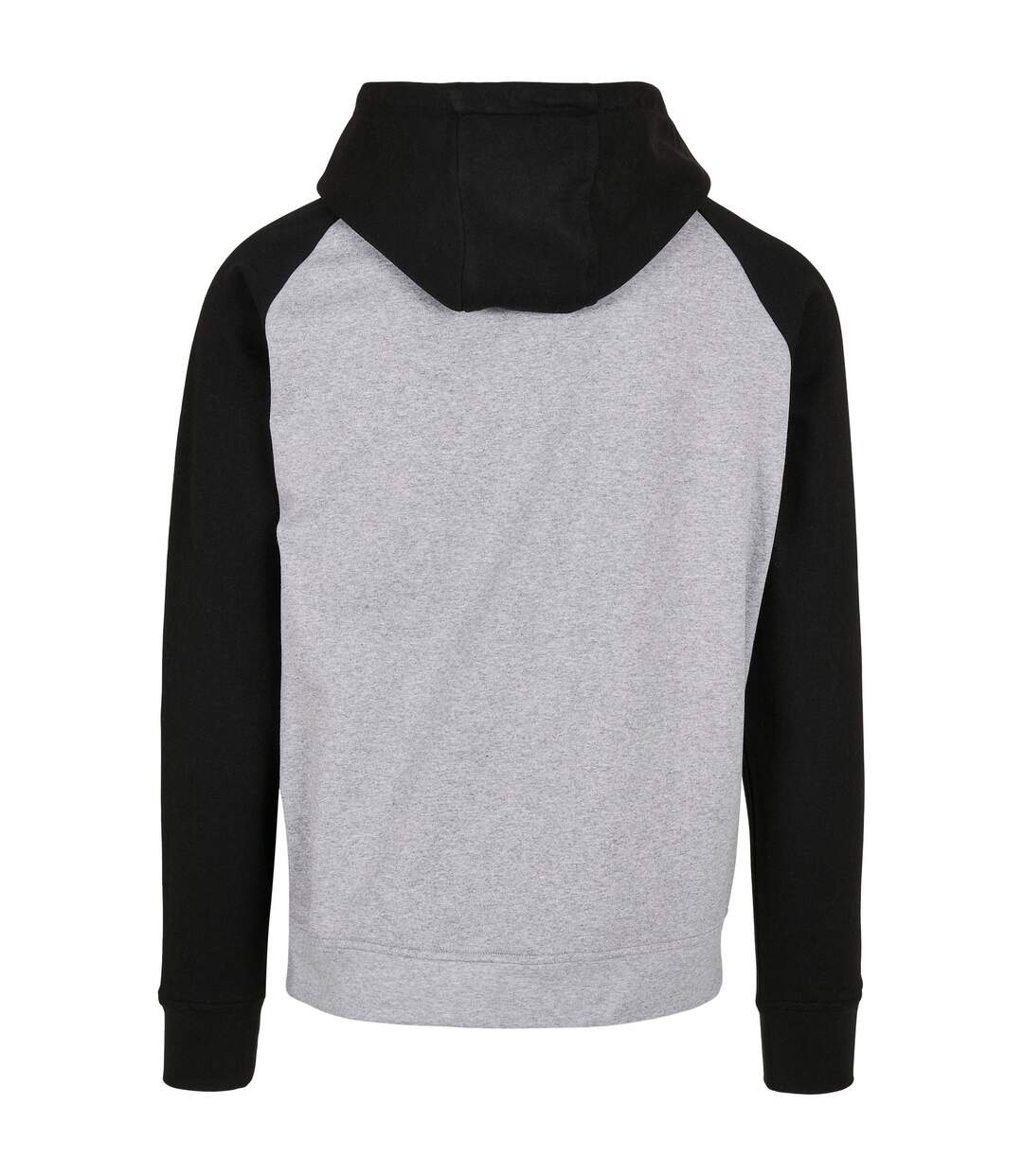 Sweat À Capuche Homme Gris Chiné Noir Build Your Brand-2