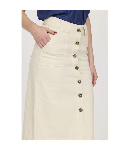 Jupe coton crayon POEME